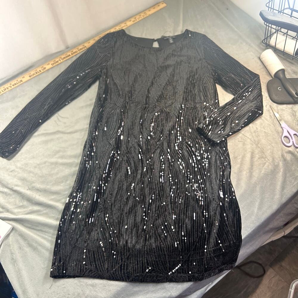 Tribal Femme sparkle lined velvet dress women's size p/s NWT
